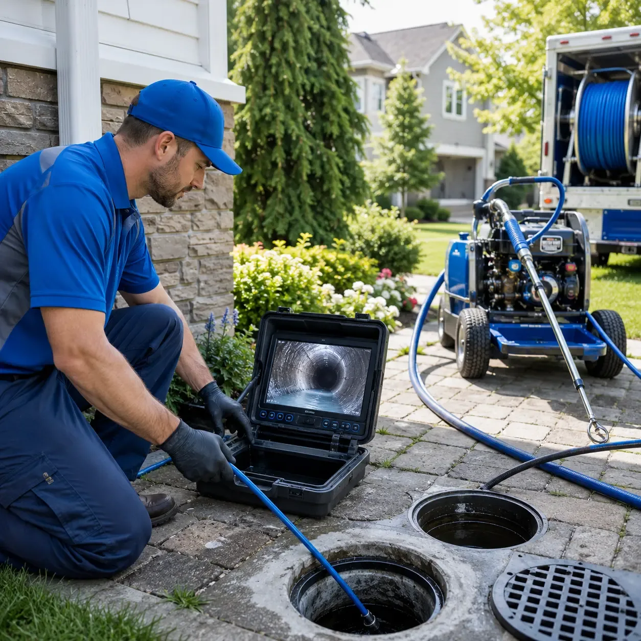 Outdoor drain cleaning professionals serving Addison, PA